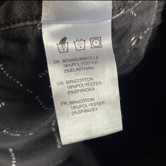 Articles of society ankle zip, Mya jean, black wash, size 28 - Picture 10 of 10